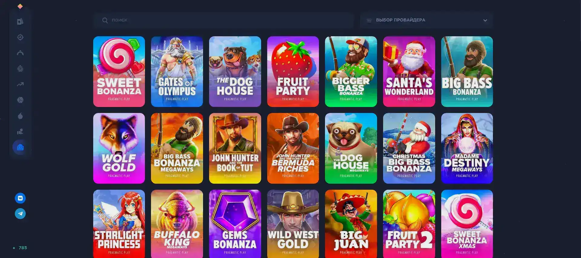 Мобильная версия Гранд казино на смартфоне